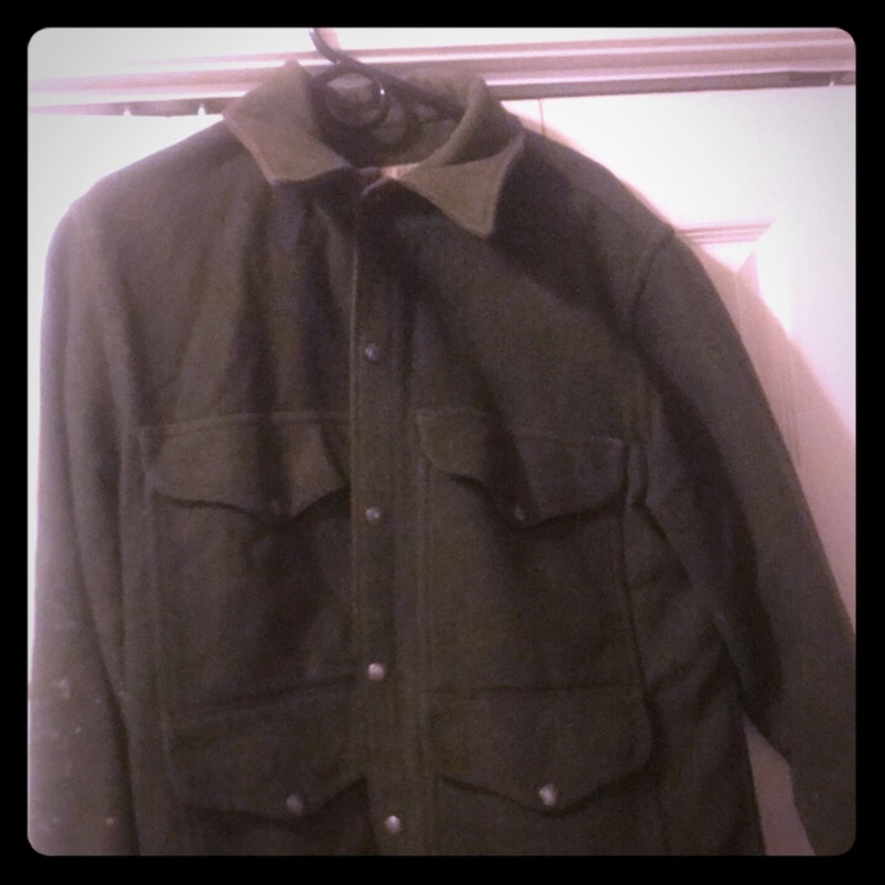 Filson double mackinaw cruiser green L